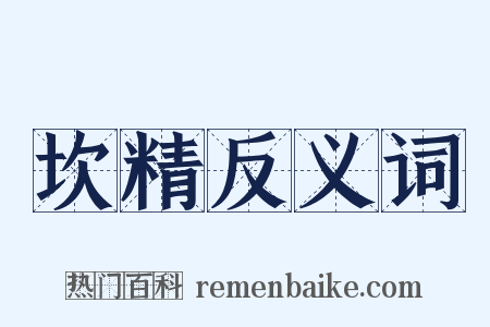 坎精反义词是什么意思的图片